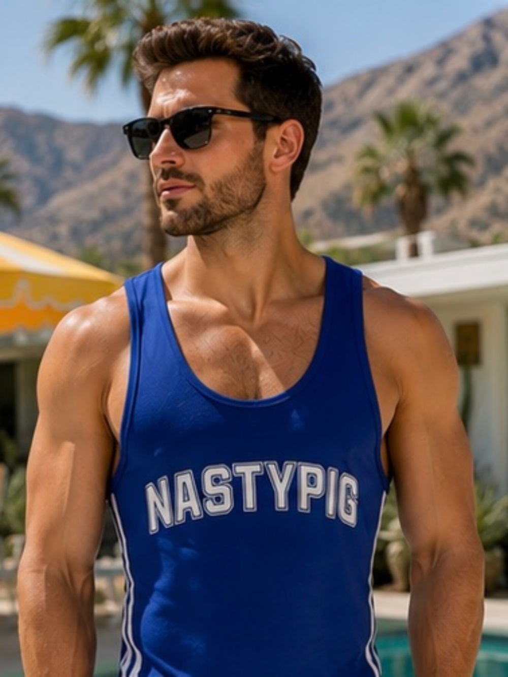 Nasty Pig All Star Singlet Medium Blue NWT Style 3146
